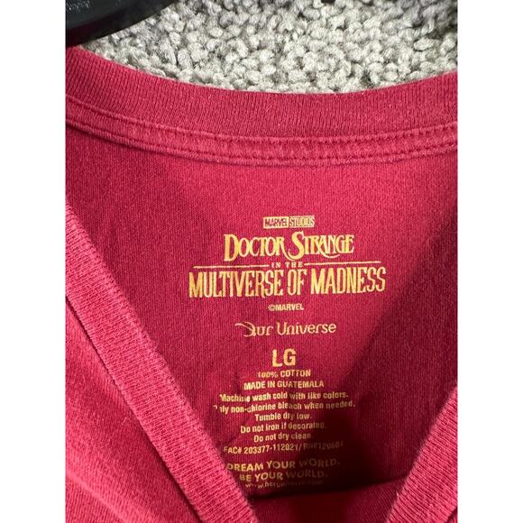 Doctor Strange Shirt Mens Large Red Yellow Multiverse Of Madness Sanctorum FLAW - Picture 5 of 12